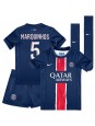 Paris Saint-Germain Marquinhos #5 Hjemmedraktsett Barn 2024-25 Korte ermer (+ bukser)